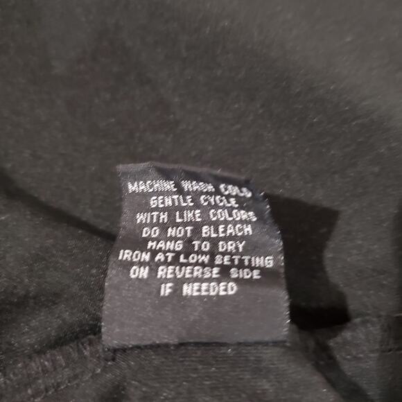 Vtg Justify Y2K Ditsy Dark Floral Ribbed Square Neck Bow Dress L Whimsigoth 90s - Picture 10 of 14